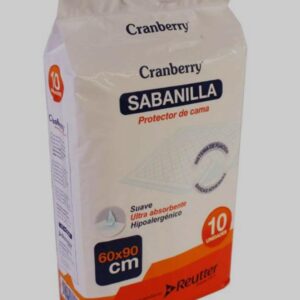 Sabanillas protector de cama desechable Cranberry 60x90cm (10 unidades)